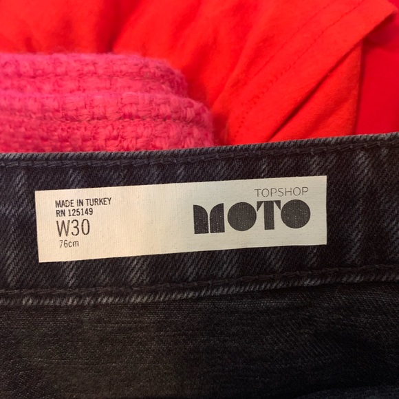 Black Denim Topshop Skirt - Picture 7 of 7